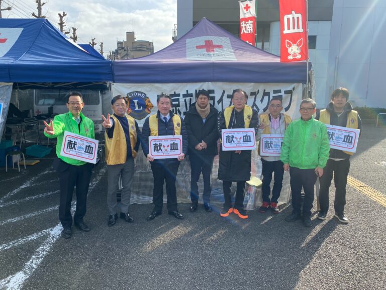 年始カレンダー配り&大分県佐賀関大規模火災支援募金活動